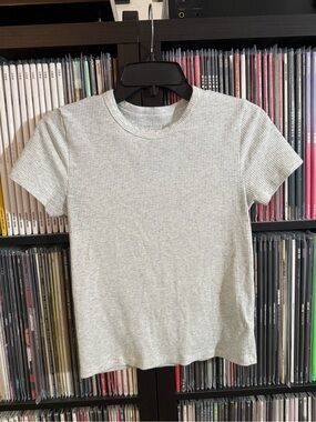 American Eagle fitted gray top